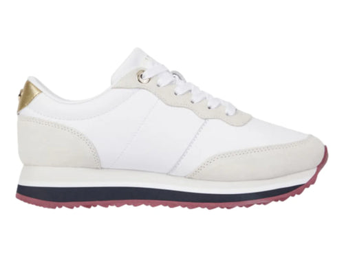Tenis Tommy Hilfiger Corporate Sequins Runner Blancos para Mujer