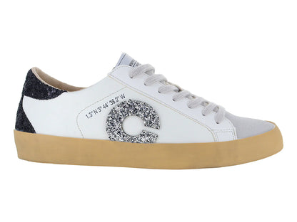 Tenis Corina Negro y Plata para Mujer
