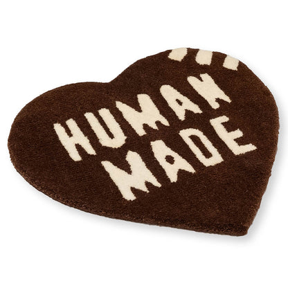 Heart Rug Small Brown