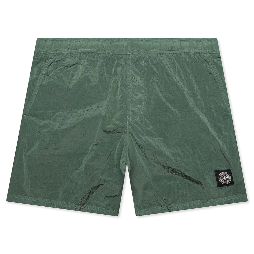Nylon Metal Regular Fit Shorts Light Green