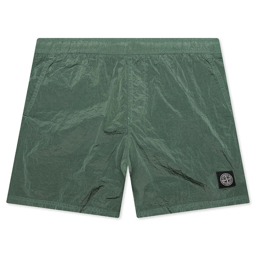 Nylon Metal Regular Fit Shorts Light Green