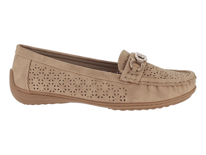 Mocasines Roze Beige para Mujer