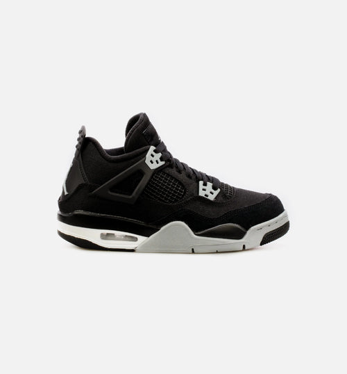 Air Jordan 4 Retro SE Grade School Lifestyle Shoe Black Grey Limit One Per Customer