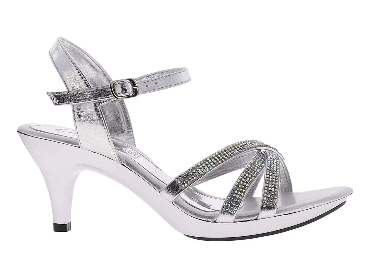 Zapatillas de Fiesta Roze Plata Tornasol para Mujer