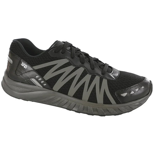 Men's Pursuit Lace Up Sneaker in Black/Gray