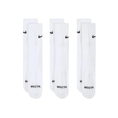 x NOCTA Crew 3 Pack Sock - White