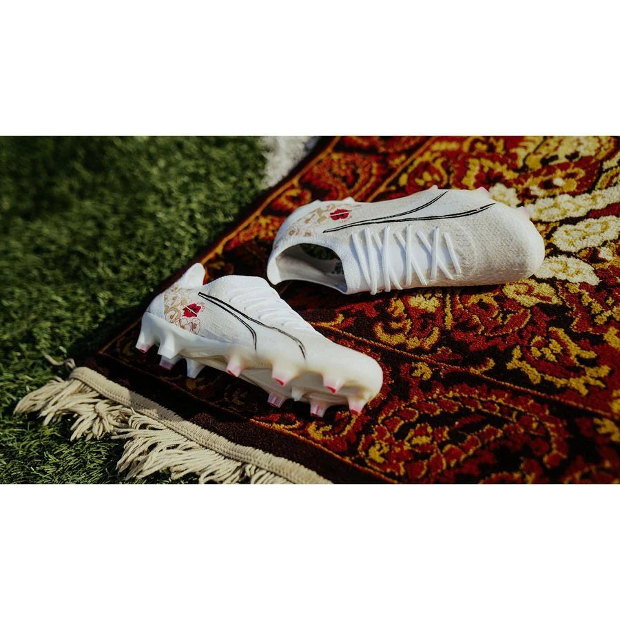 PUMA Ultra Ultimate Liberty Womens FG AG Soccer Cleats White Pristine Black