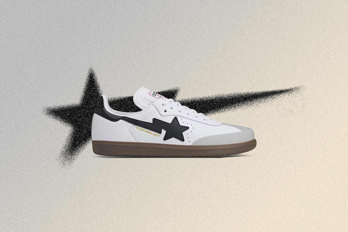 Adidas x BAPE Samba Cloud White Core Black Gum
