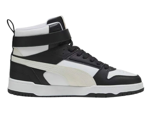 Tenis PUMA RBD Game Blanco Negro y Gris para Hombre