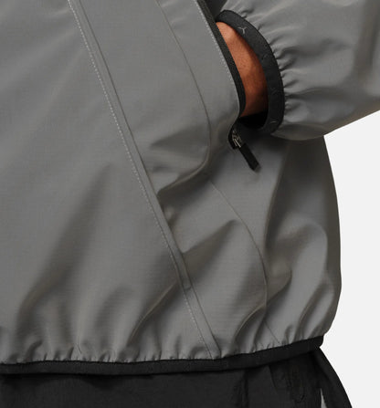 Brooklyn Hike Mike Reflective Draft Zip Up Mens Jacket Silver