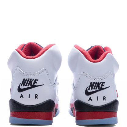 Air Jordan 5 Retro OG Fire Red Black Tongue GS White Fire Red Black