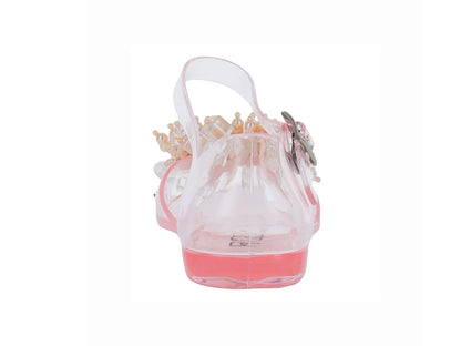 Sandalias Roze Transparentes Rosa para Niña