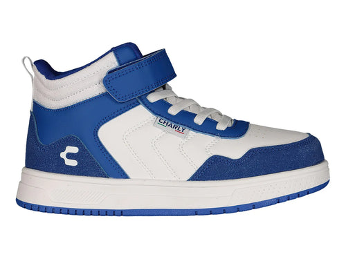 Tenis Charly Blanco y Azul para Niño