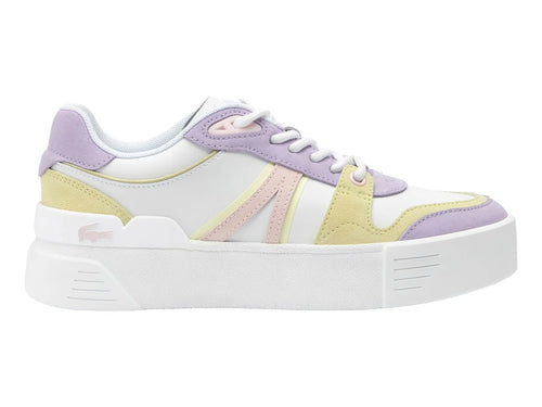 Tenis Lacoste L002 Evo Blanco y Rosa para Mujer