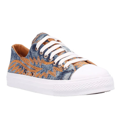 Campus Embroidered Lace Up Sneakers