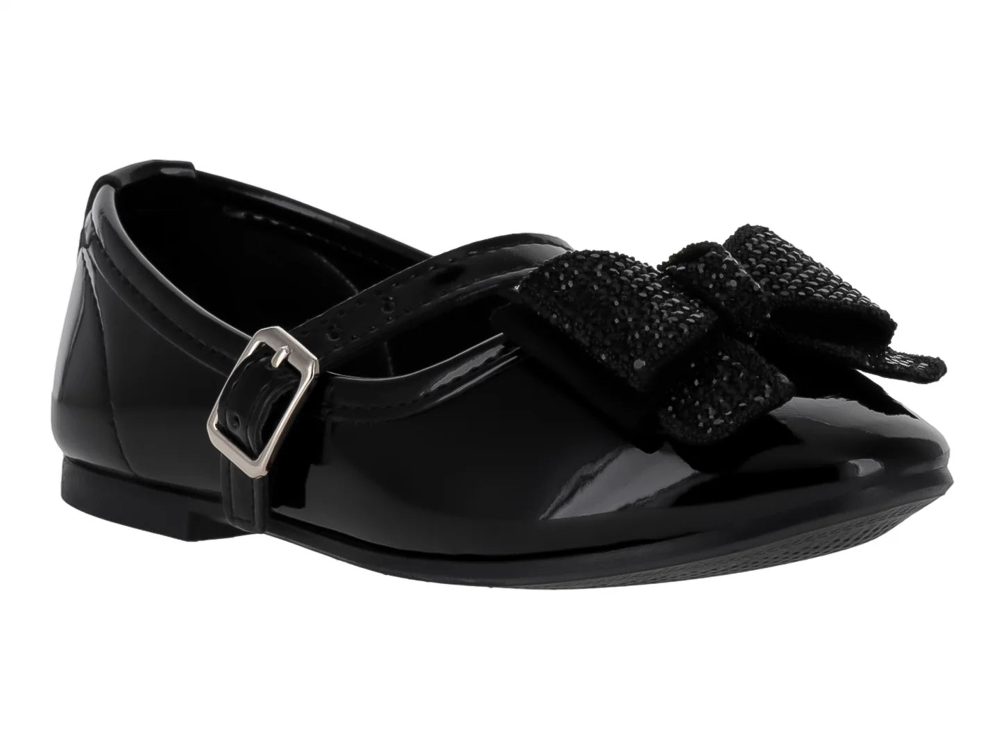 Zapatos Planos 4EVER Charol Negro para Niña