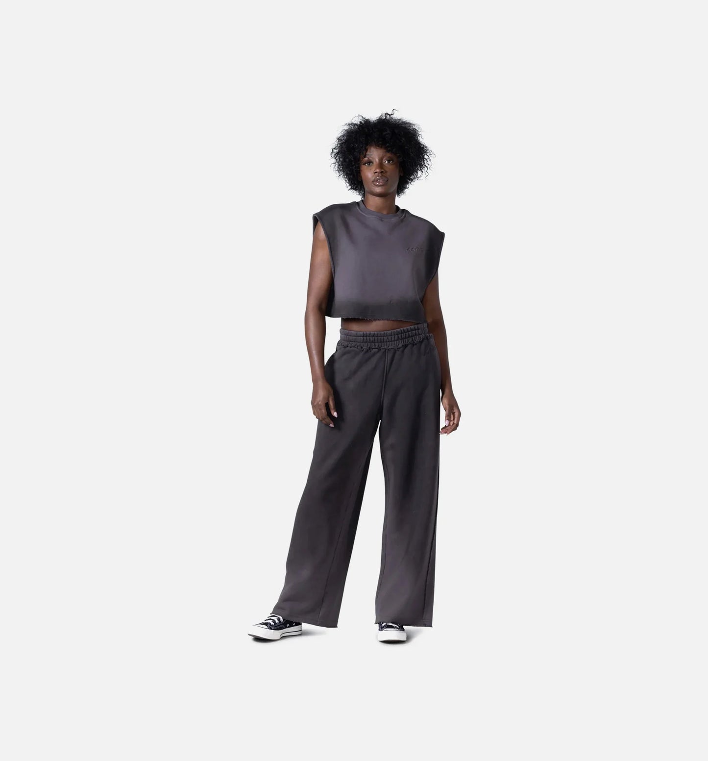 Spray Fleece Womens Sweatpants Black