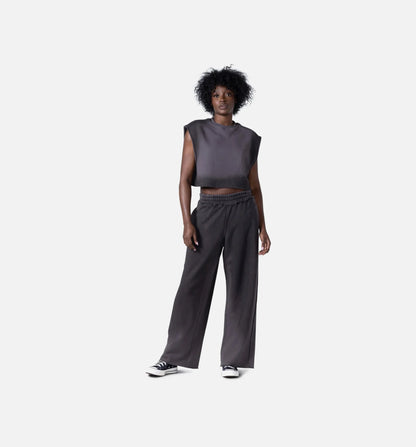 Spray Fleece Womens Sweatpants Black