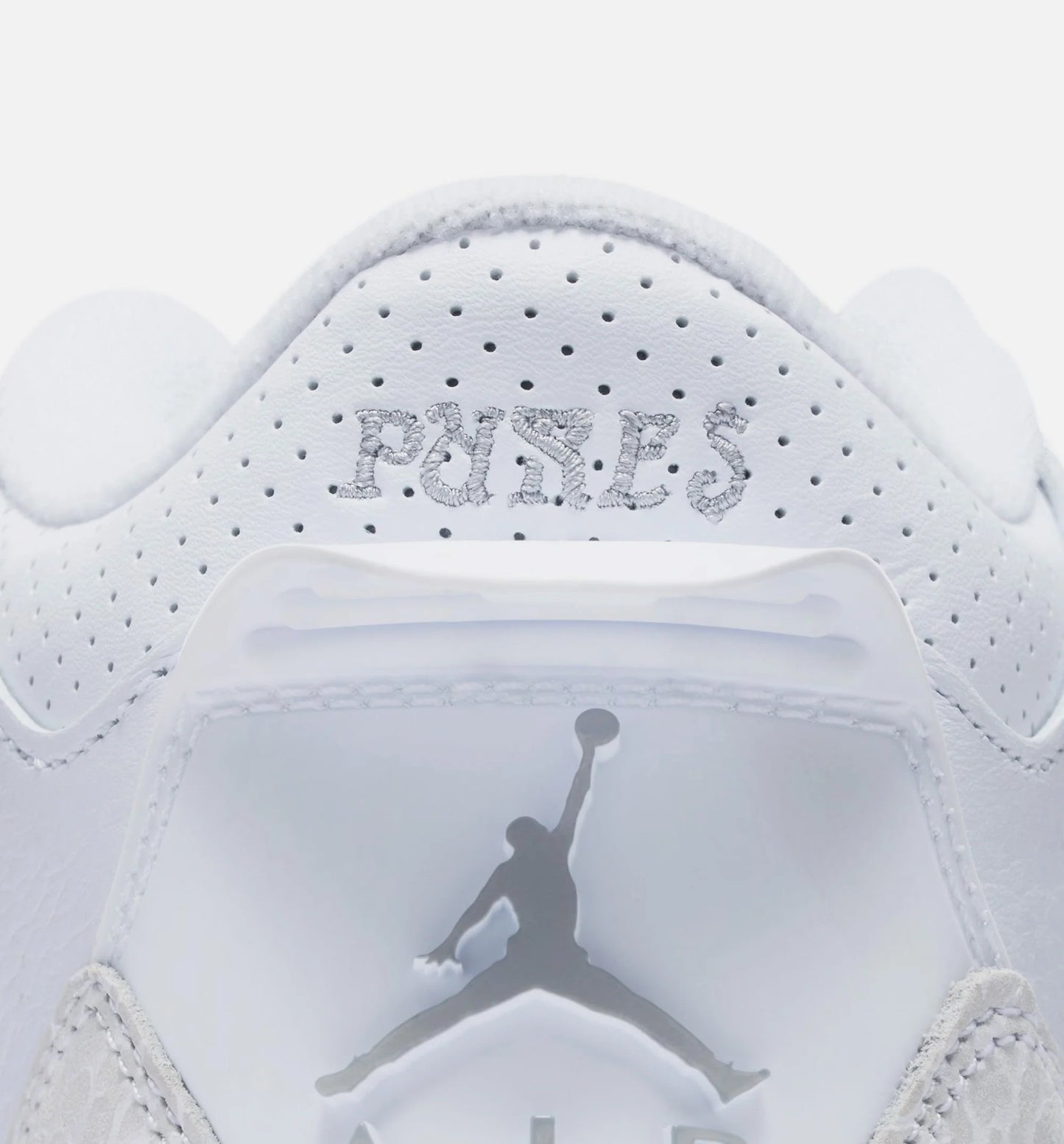 Air Jordan 3 Retro White And Silver Grade School Lifestyle Shoe White Metallic Silver Free Shipping