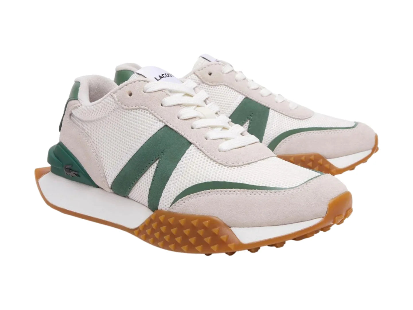 Tenis Lacoste L Spin Deluxe Blanco y Verde para Mujer