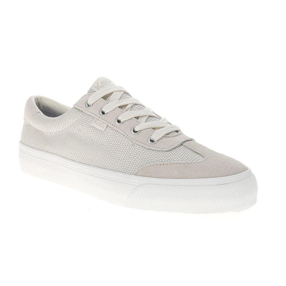 Jump Kick T-Toe Dalmata Leather/Suede Lace Up Sneakers