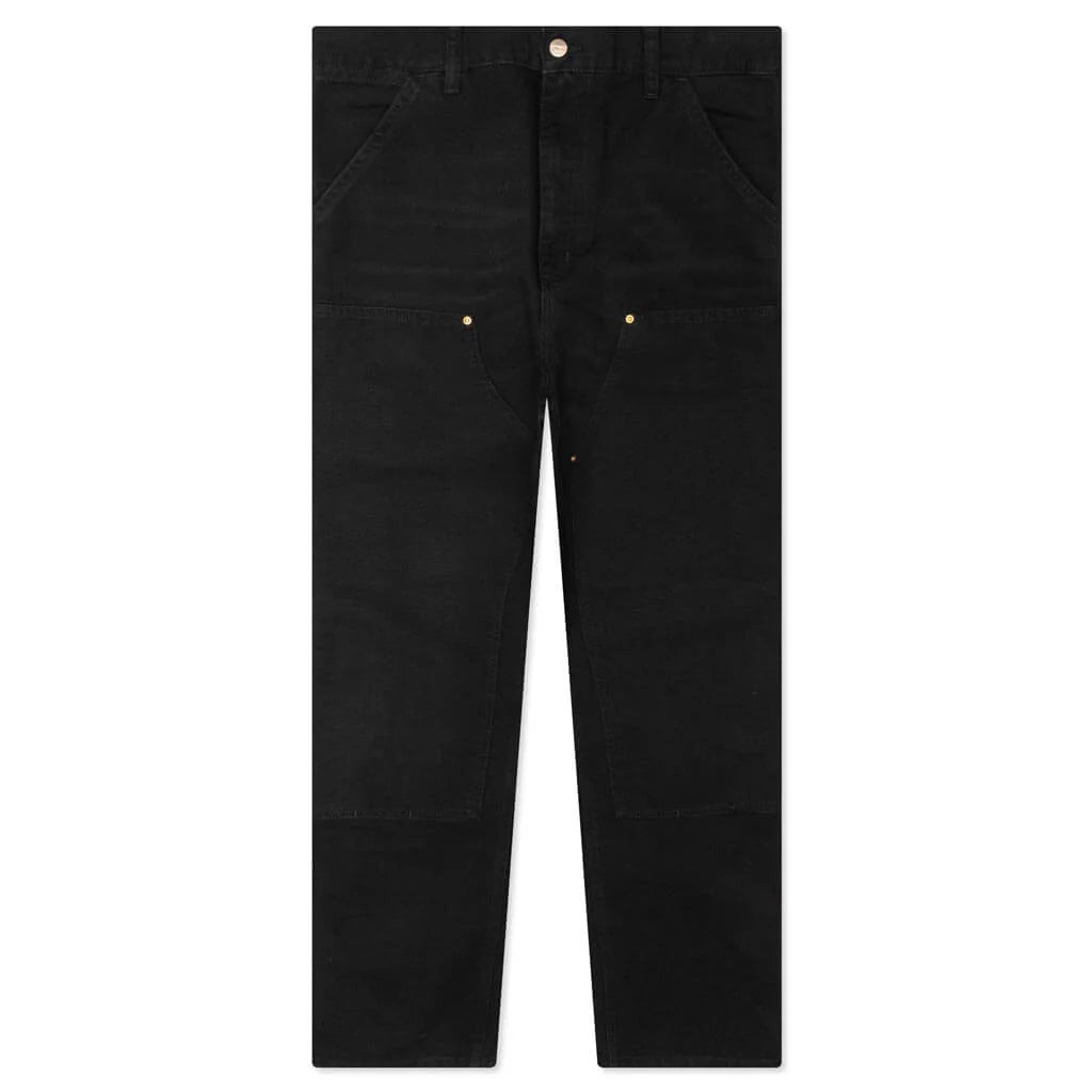 Double Knee Pant Black Aged Canvas