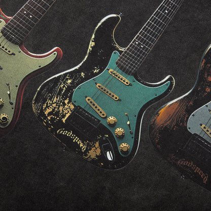 Guitar Heroes Studded Black