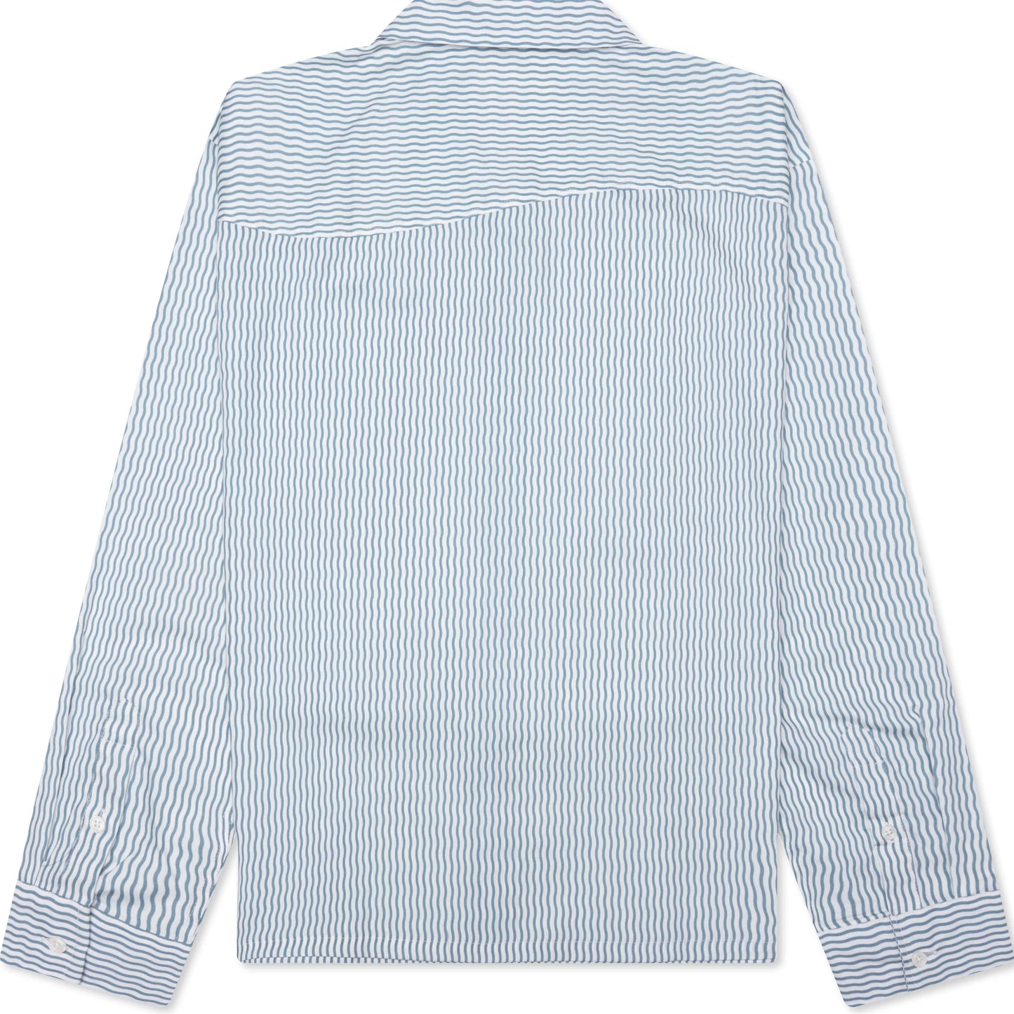 Wordmark Poplin Button Up Baby Blue