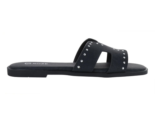 Sandalias Roze Color Negro para Mujer