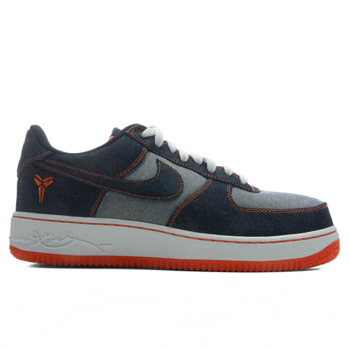 Nike x Kobe Bryant Air Force 1 Low Denim Obsidian Safety Orange White
