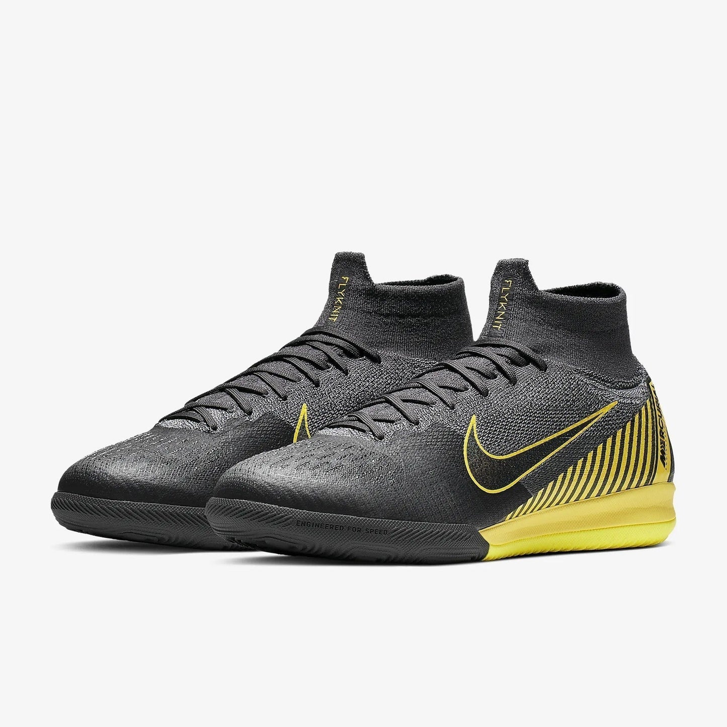 Nike Superflix 6 Elite IC Indoor Mens Soccer Shoes Thunder Grey Black