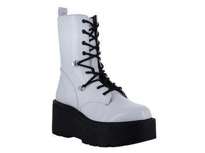Botas Solie de Charol Blanco para Mujer