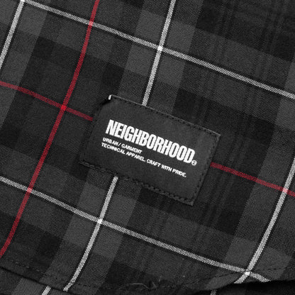 Tartan Check L S Shirt Black