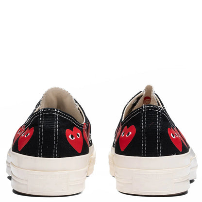 Converse x Comme Des Garcons PLAY All Star Chuck 70 Ox Multi Heart Black Red