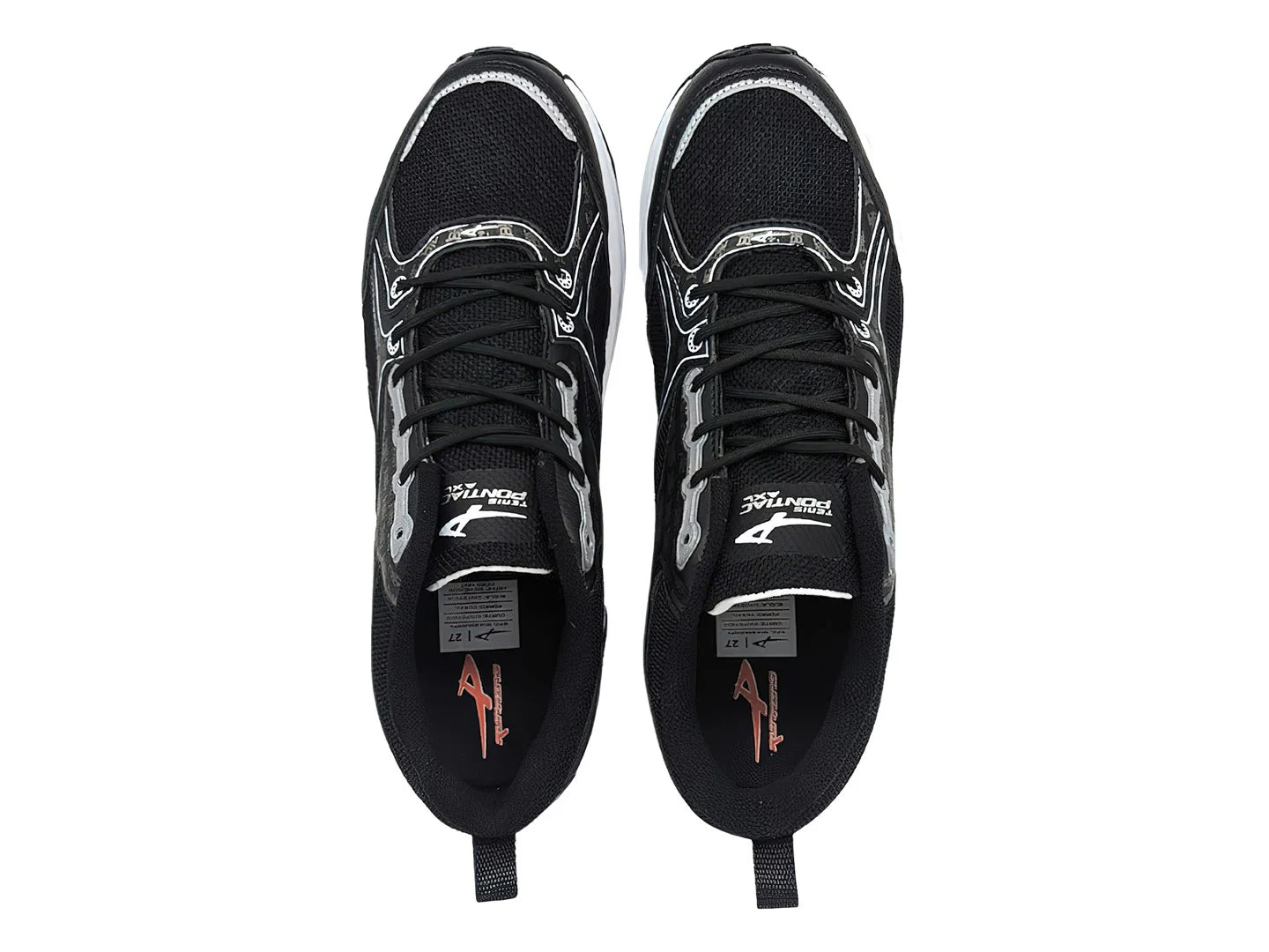 Tenis PONTIAC AXL Negro y Blanco para Hombre