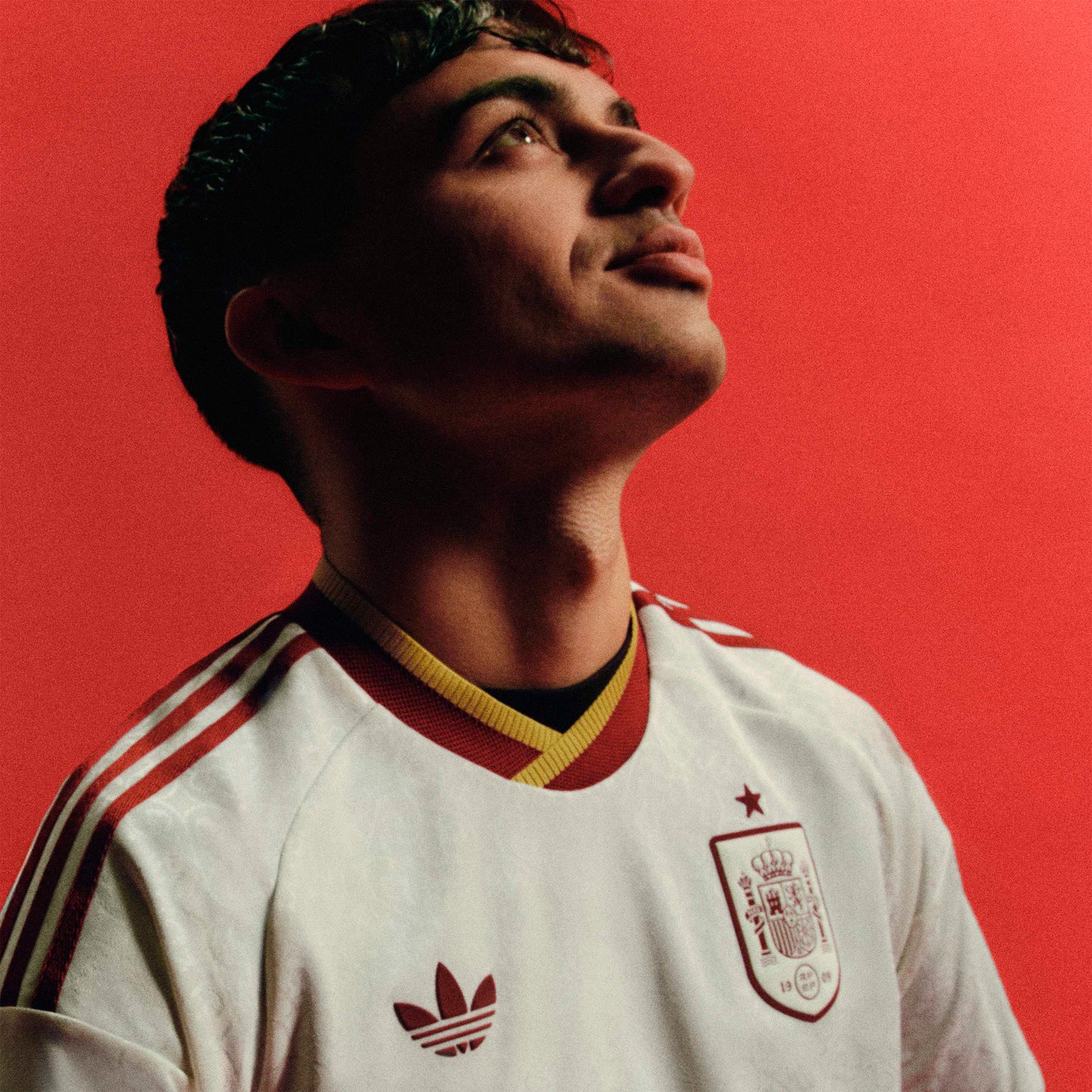 adidas Spain Away Authentic Mens Soccer Jersey 2026 White