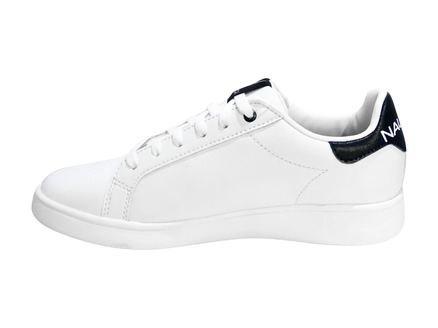 Tenis Nautica Blanco y Marino para Mujer