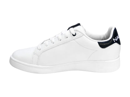 Tenis Nautica Blanco y Marino para Mujer