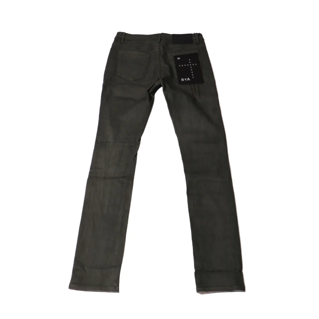 RtA Bryant Triple Cross Denim - Dusty Olive