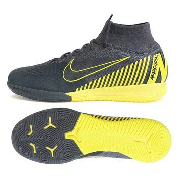 Nike Superflix 6 Elite IC Indoor Mens Soccer Shoes Thunder Grey Black