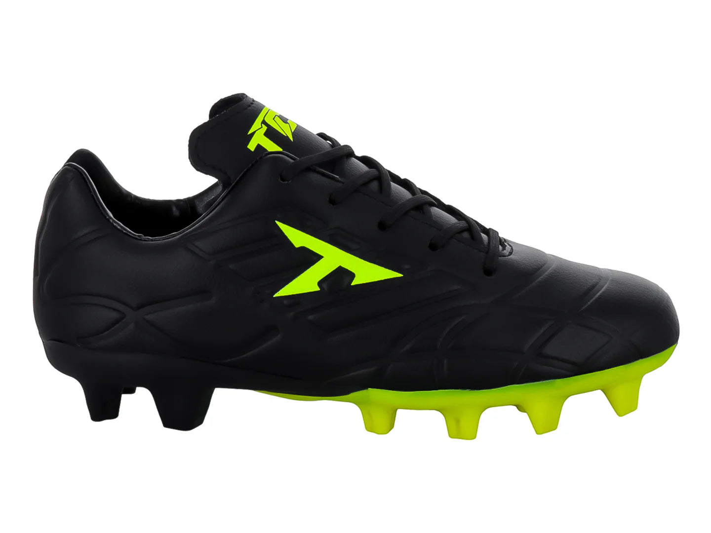 Tenis de Fútbol Leon Trucco Negro y Amarillo Neón para Niño