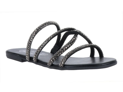 Sandalias Luna Rosa Negro para Mujer