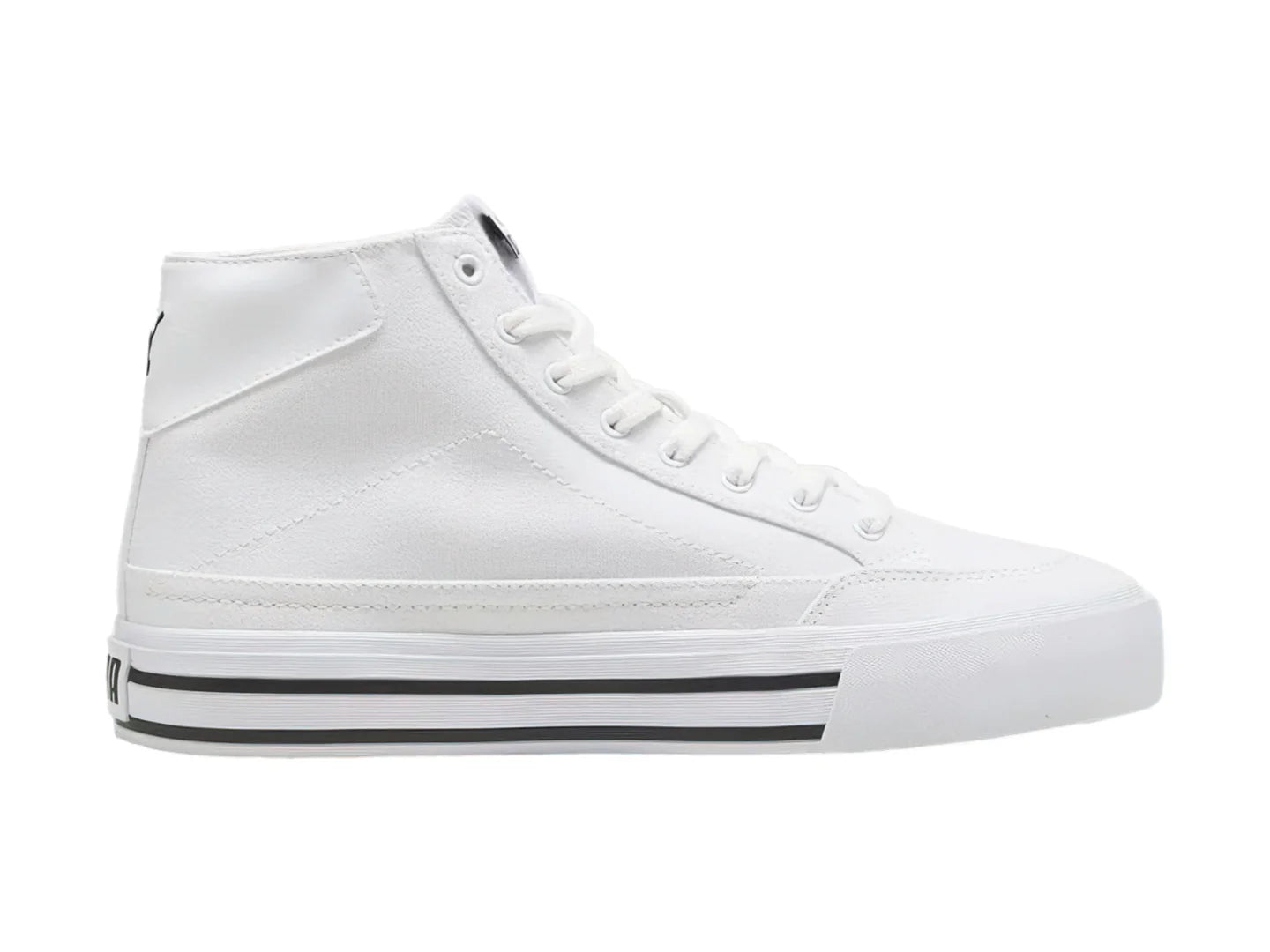 Tenis PUMA Court Classic Vulc Mid Blanco y Negro para Hombre