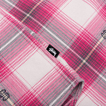 Motif Plaid Shirt Pink