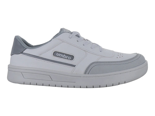 Tenis Umbro Blanco y Plata para Mujer