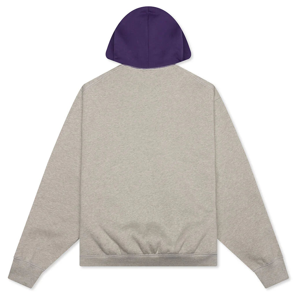 Fear of God Essentials x NBA Womens Sparks Classic Hoodie Heather Stone Purple Reign