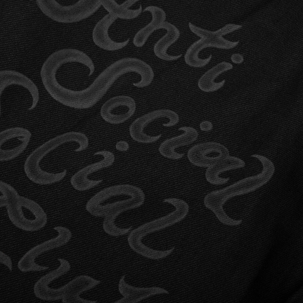 Laser Etched Jeans Black