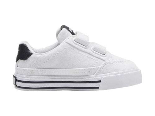 Tenis PUMA Court Classic Vulc Blanco y Negro para Niño