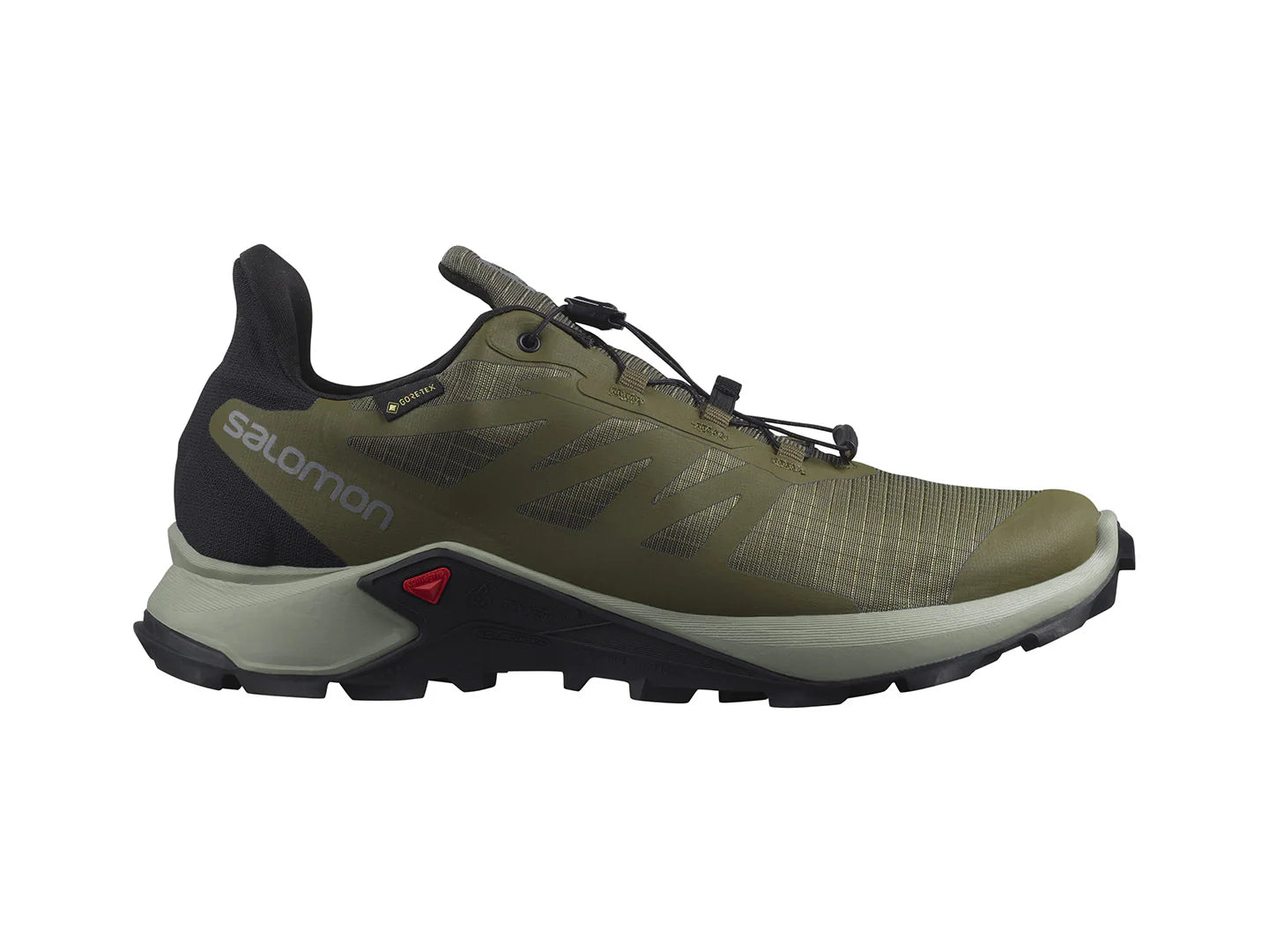 Tenis Salomon Supercross 3 GTX Color Verde Oliva para Hombre
