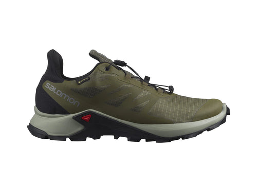 Tenis Salomon Supercross 3 GTX Color Verde Oliva para Hombre